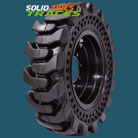 rubber tire skid steer for sale|solid rubber tires for bobcat.